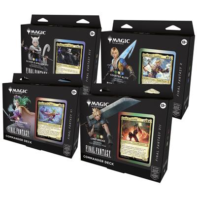 MTG - Final Fantasy Commander Deck Display (4 Decks)