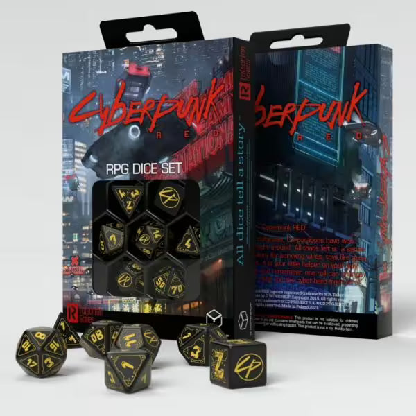 Q Workshop | Cyberpunk Red Dice Set: Wet Work