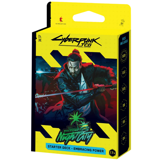 Cyberpunk TCG – Welcome To Night City – Starter Deck – Embracing Power (Presale)