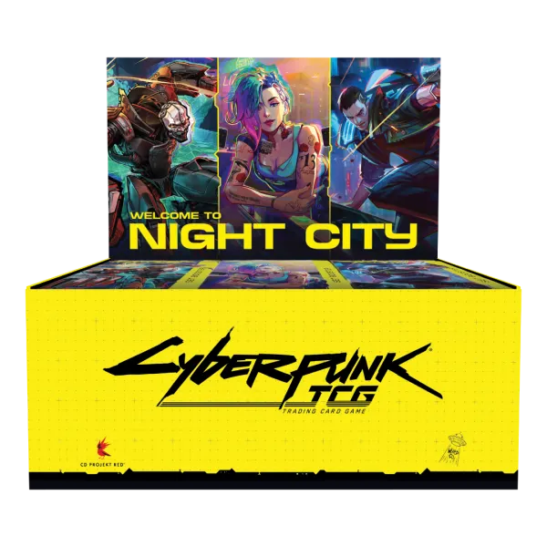 Cyberpunk TCG Welcome To Night City 24pc Booster Display – TCG Kartenspiel Sammler