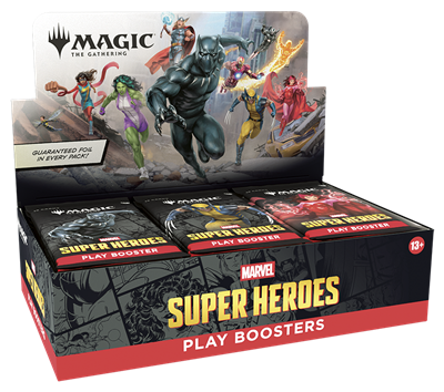 Presale/Vorverkauf! MTG - Marvel Super Heroes Play Booster Display (30 Packs) Versand erfolgt ab Release 26.06.2026