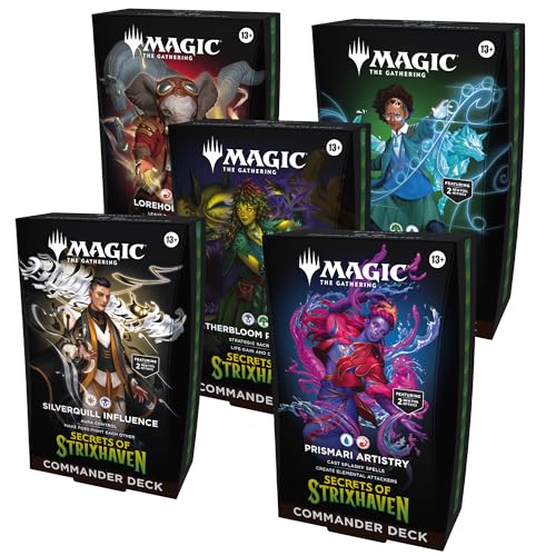 MTG - Secrets of Strixhaven Commander Deck Display (5 Decks)